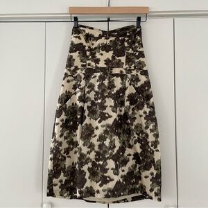 J. Crew Strapless Floral Dress